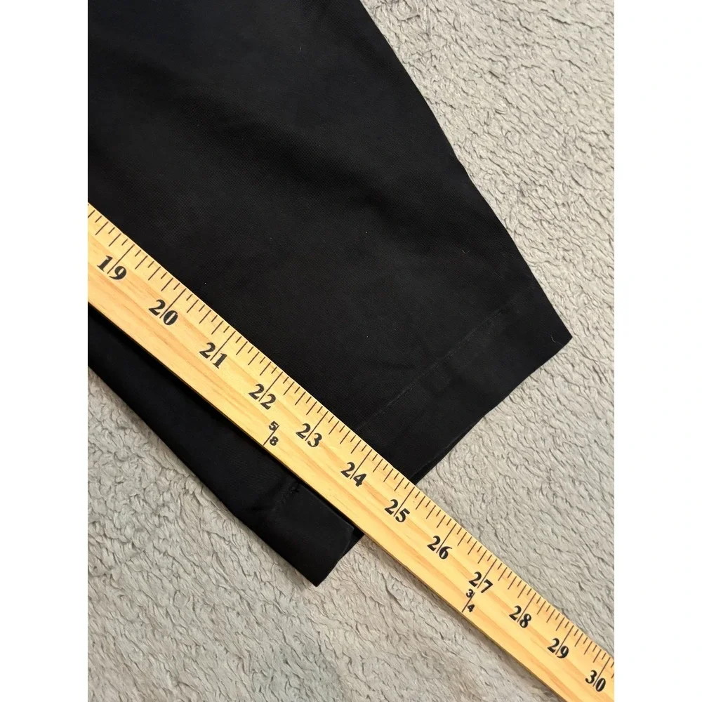 Nike Sportswear Essential Chino Pants Black Wide Leg Cropped DD7032-010 Mens 28